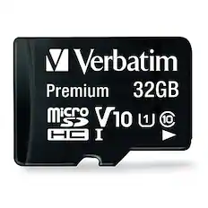 Verbatim Premium 32GB
Micro SD V10 U1
Class 10
HD I