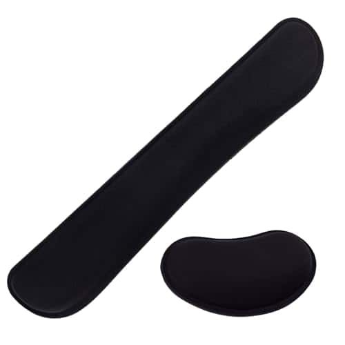 Cozy Serene - Wrist Rest For Mouse Memory Foam Cushion Support Pad With Non-slip Base Typing Office Home Gaming Computer Black - Keyboard Wrist Rest, Black
