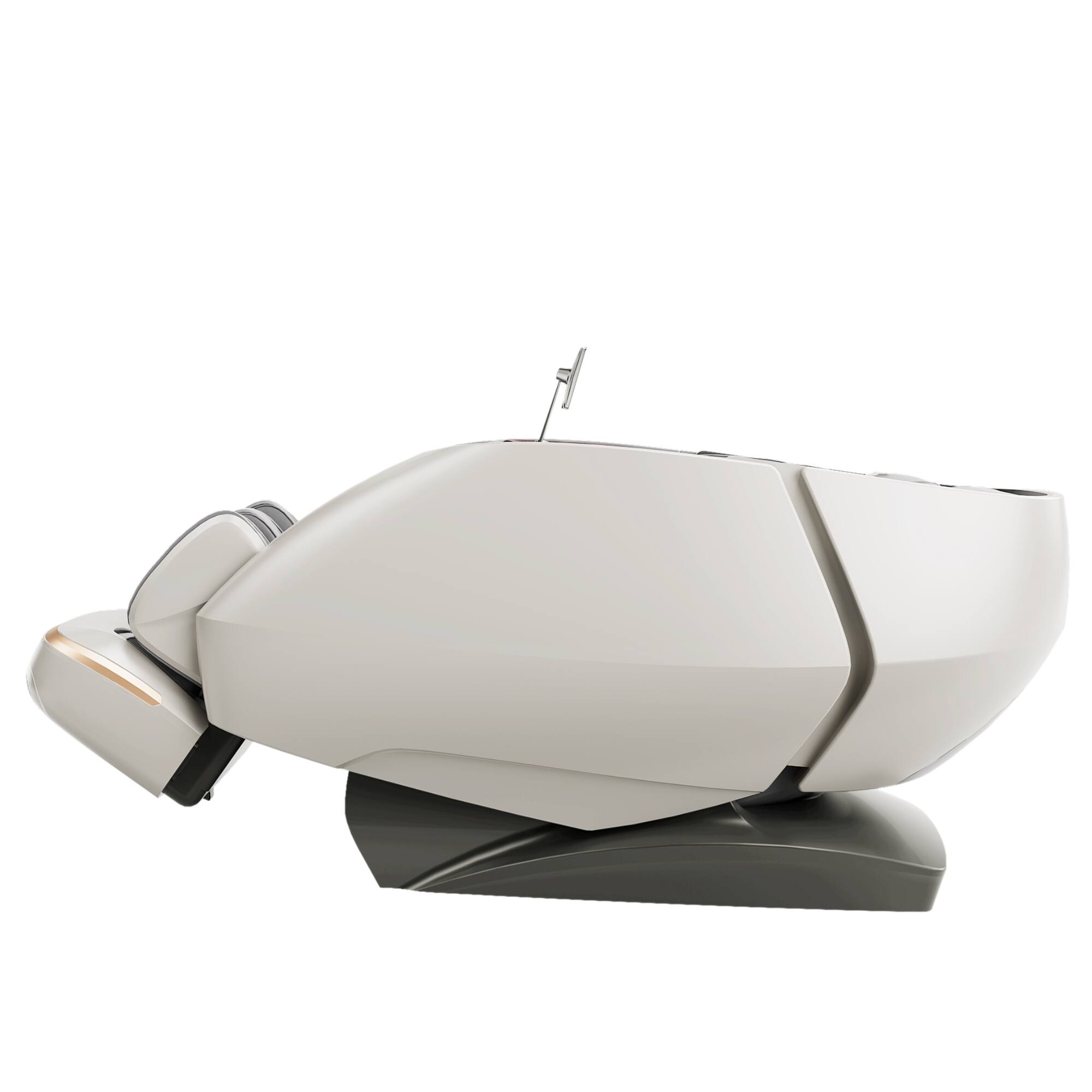 Back. Alfine - Alfine A665 4D+ Yoga Queen Massage Chair,with Flexible Track,Full Body Stretch ,Calf Kneading ,Beige - Beige.