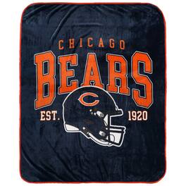Pegasus - Chicago Bears Vintage Arch Ultra Soft 50" x 60" Blanket - Multicolor