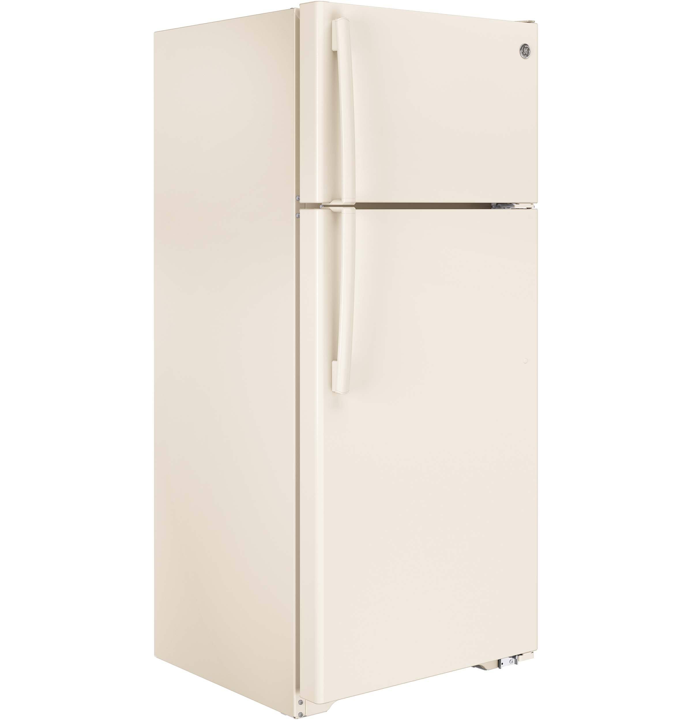 GE 17.5 Cu. Ft. FrostFree TopFreezer Refrigerator Bisque GTE18GTHCC