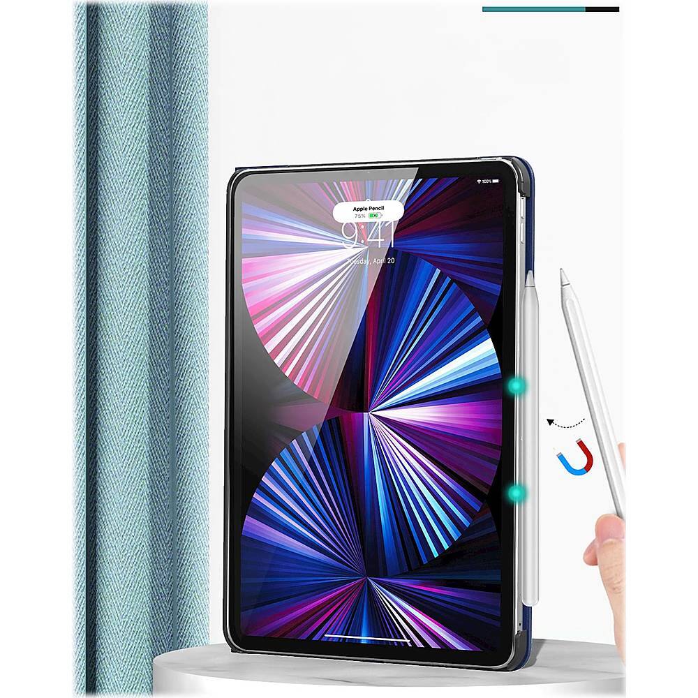 Alt View 14. SaharaCase - Indy Series Folio Case for Apple iPad Pro 11" (2nd, 3rd, and 4th Gen), iPad Air 11'' M3/M2 - Navy.