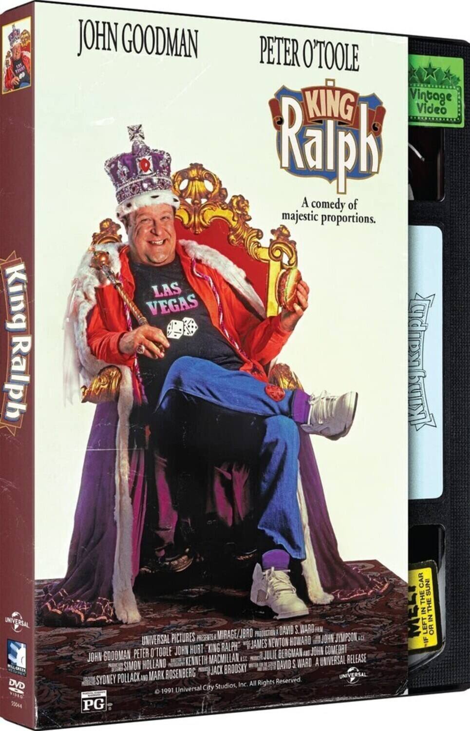 Alt View 1. King Ralph (Retro VHS Packaging)   - DVD.