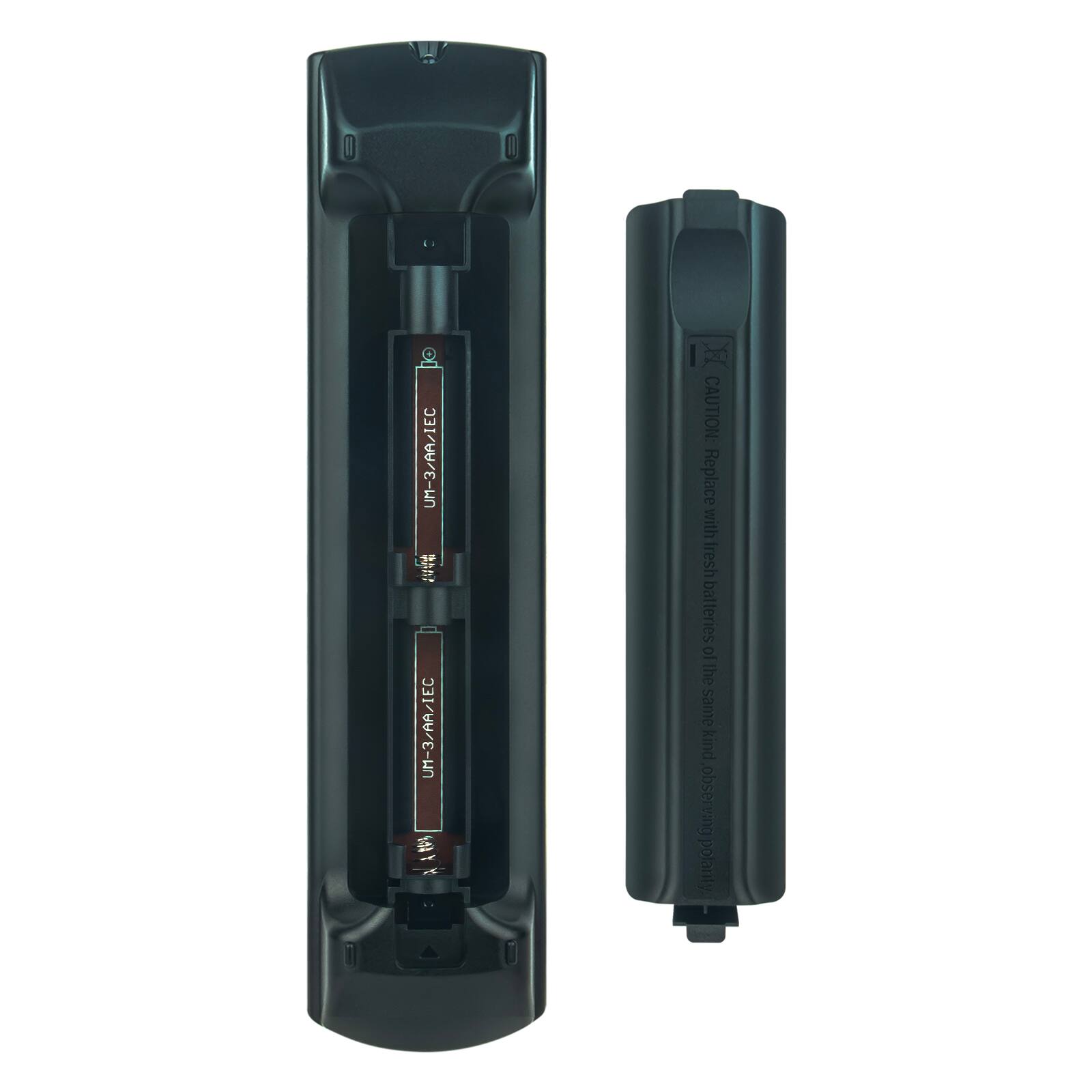 UM-3/AA/IEC  
UM-3/AA/IEC  
CAUTION: Replace with fresh batteries of the same kind and observe polarity.