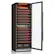 Left. Ca'Lefort - 24 inch Dual Zone Wine Cooler refridgerator 155 Bottle Freestanding/Built-In 3-Color LED Light For Home\Bar\Office - stainless steel.