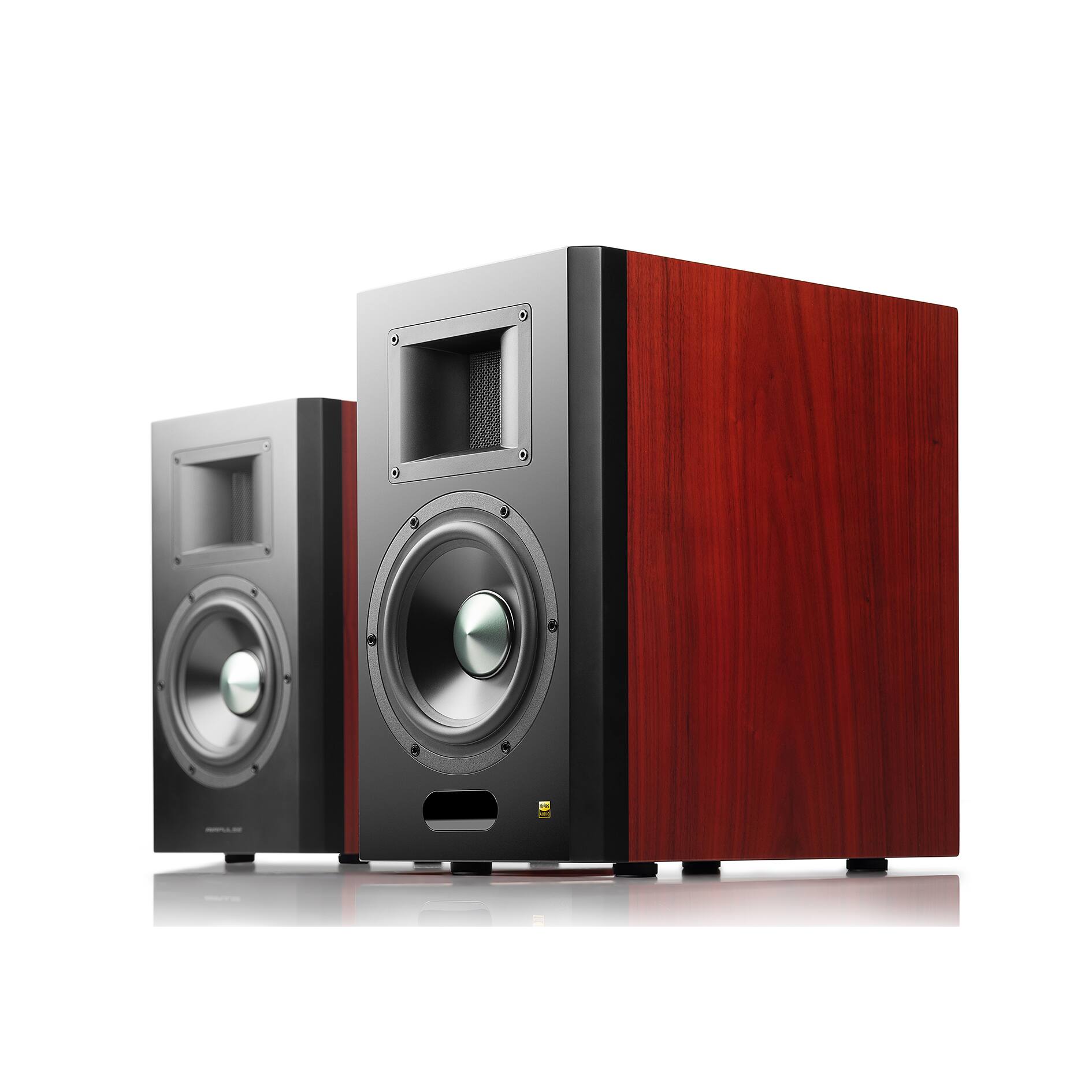 Alt View 1. Edifier - AirPulse A300PRO Hi-Res Audio Certified Active Speaker System Built-in Amplifier Optical Pair - Brown.