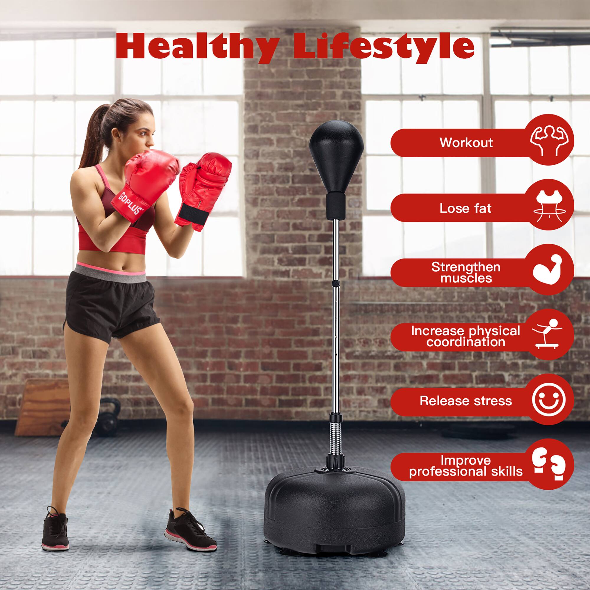 Healthy Lifestyle

Workout  
Lose fat  
Strengthen muscles  
Increase physical coordination  
Release stress  
Improve professional skills