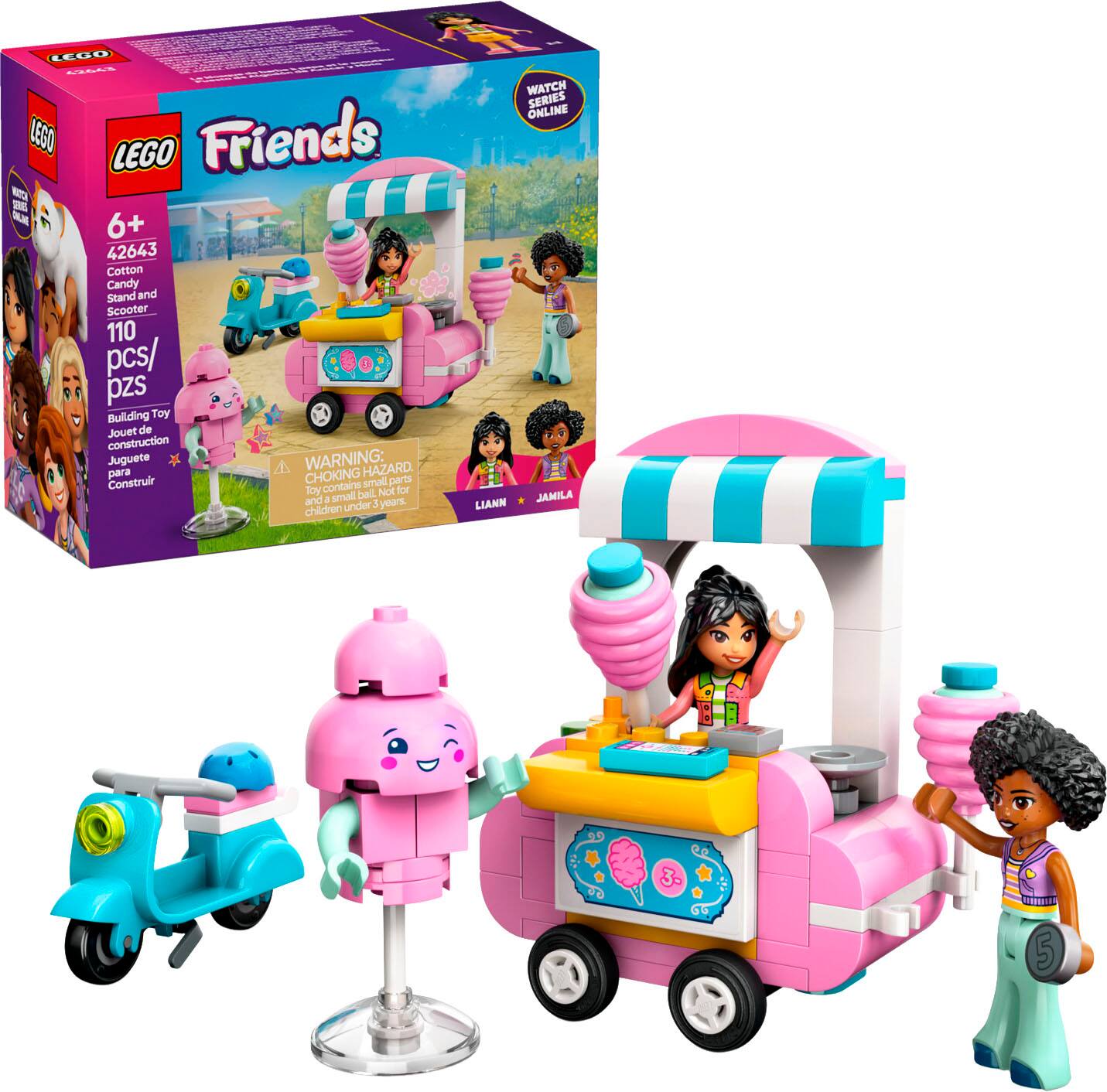 LEGO - Friends Cotton Candy Stand and Scooter Building Toy 42643