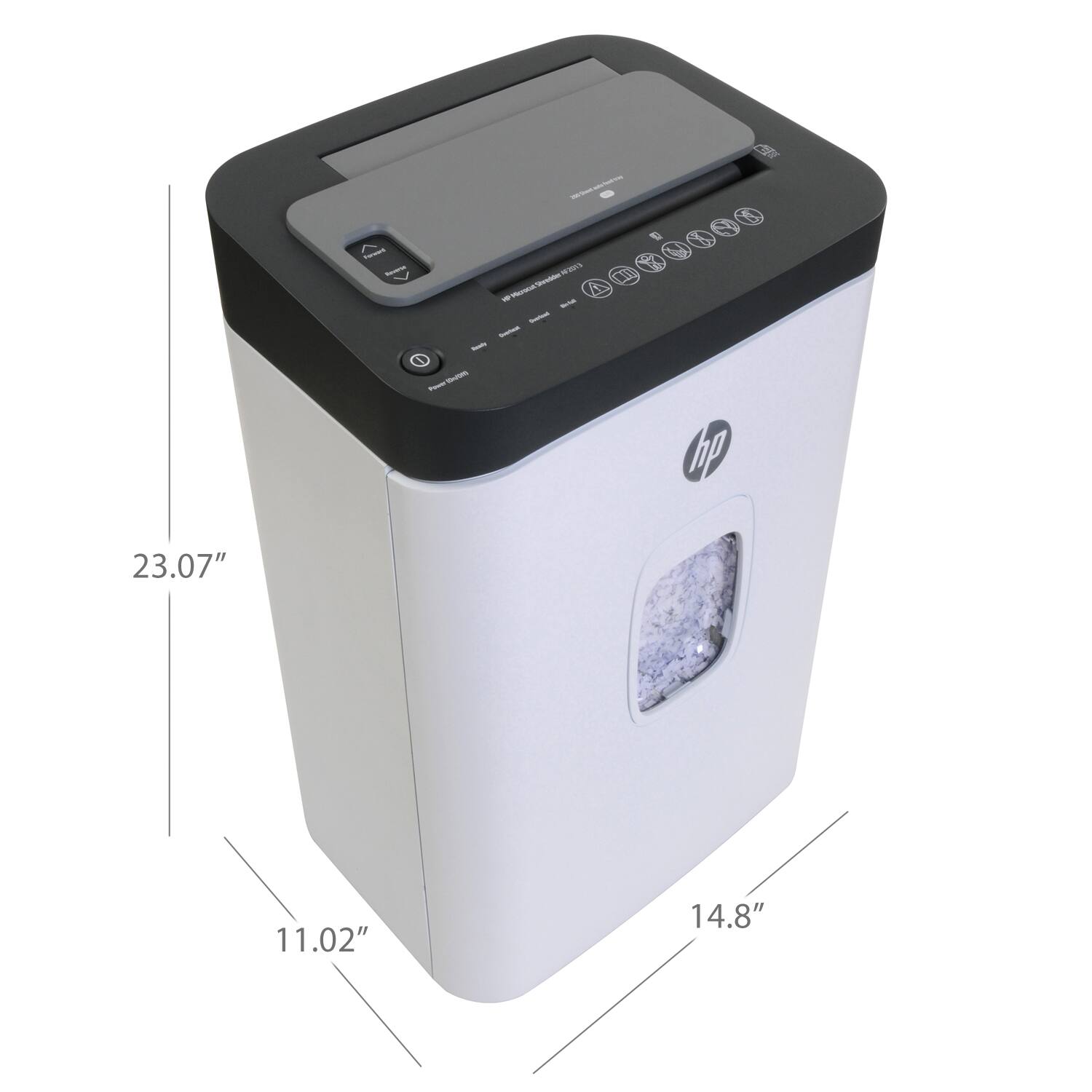 Alt View 18. HP - 13 Sheet Microcut Paper Shredder.