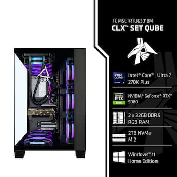 CLX SET Gaming Desktop Intel Core Ultra 7 270K Plus 64GB DDR5 5600 CLX SET Gaming Desktop Intel Core Ultra 7 270K Plus 64GB DDR5 5600