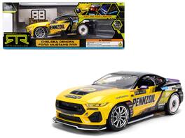 Jada - Ford Mustang RTR #88 Chelsea Denofa Pennzoil Formula Drift PRO Championship 2025 with Lights RTR Vehicles 1/24 - Yellow