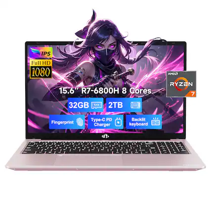 IPS Full HD 1080
15.6" R7-6800H 8 Cores
32GB RAM
2TB SSD
Fingerprint
Type-C PD Charger
Backlit keyboard