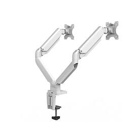 Fellowes - Platinum Series Adjustable Dual Monitor Arms, Up to 40" Monitor, (8056301) - White