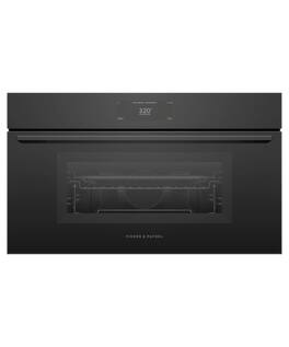Fisher & Paykel - 30" 1.7 Cu. Ft. Single Convection-Speed Oven, 6.8" Touchscreen - Compact - Minimal (Soft - Black