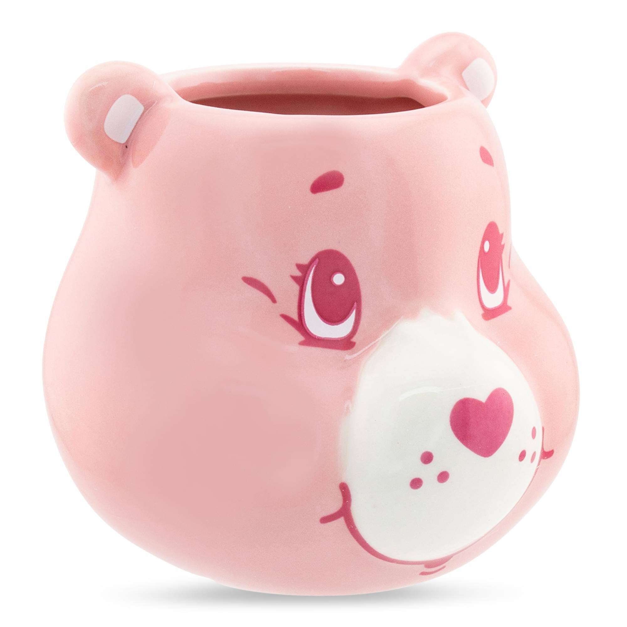 Alt View 1. Silver Buffalo - Care Bears Cheer Bear Sculpted Ceramic Mini Mug | Holds 3 Ounces - Pink.