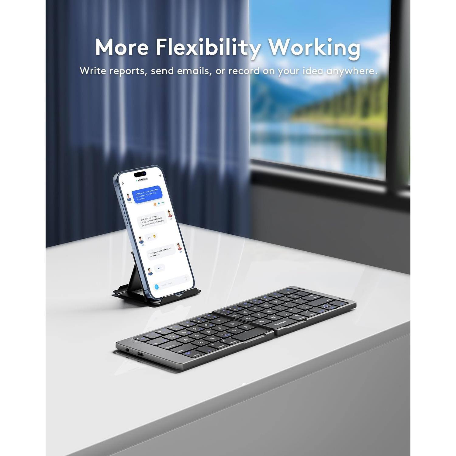 More Flexibility Working

Write reports, send emails, or record on your idea anywhere.