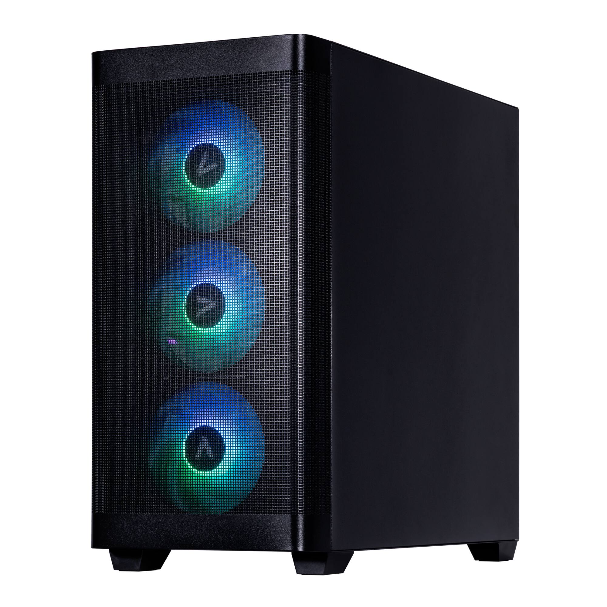 Alt View 4. Velztorm - Pilum Desktop PC (Ryzen 7 5700X, 32GB, 2TB SSD, Radeon RX 9070 XT, Win 11 Home) - Black.