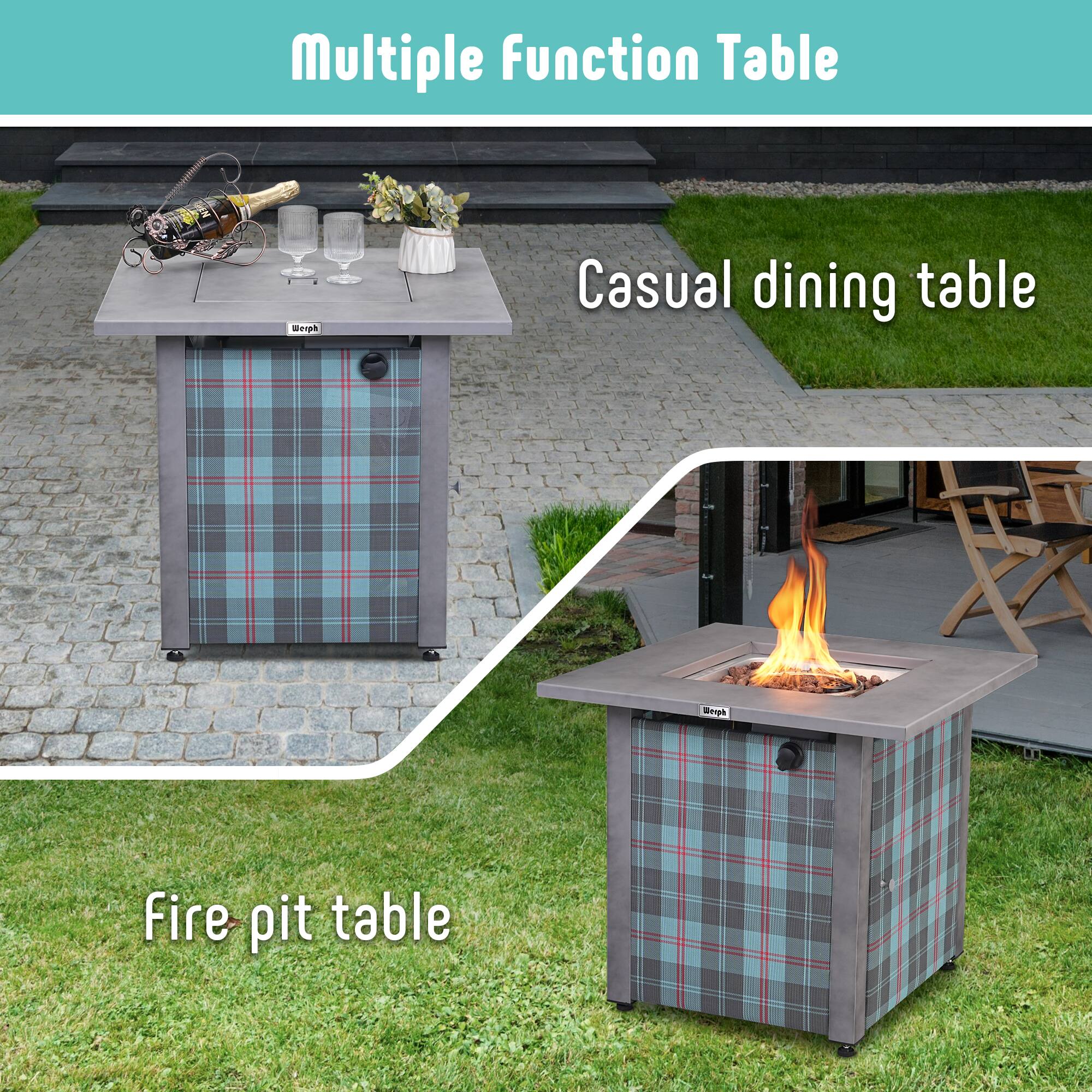 Multiple Function Table

Casual dining table

Fire pit table