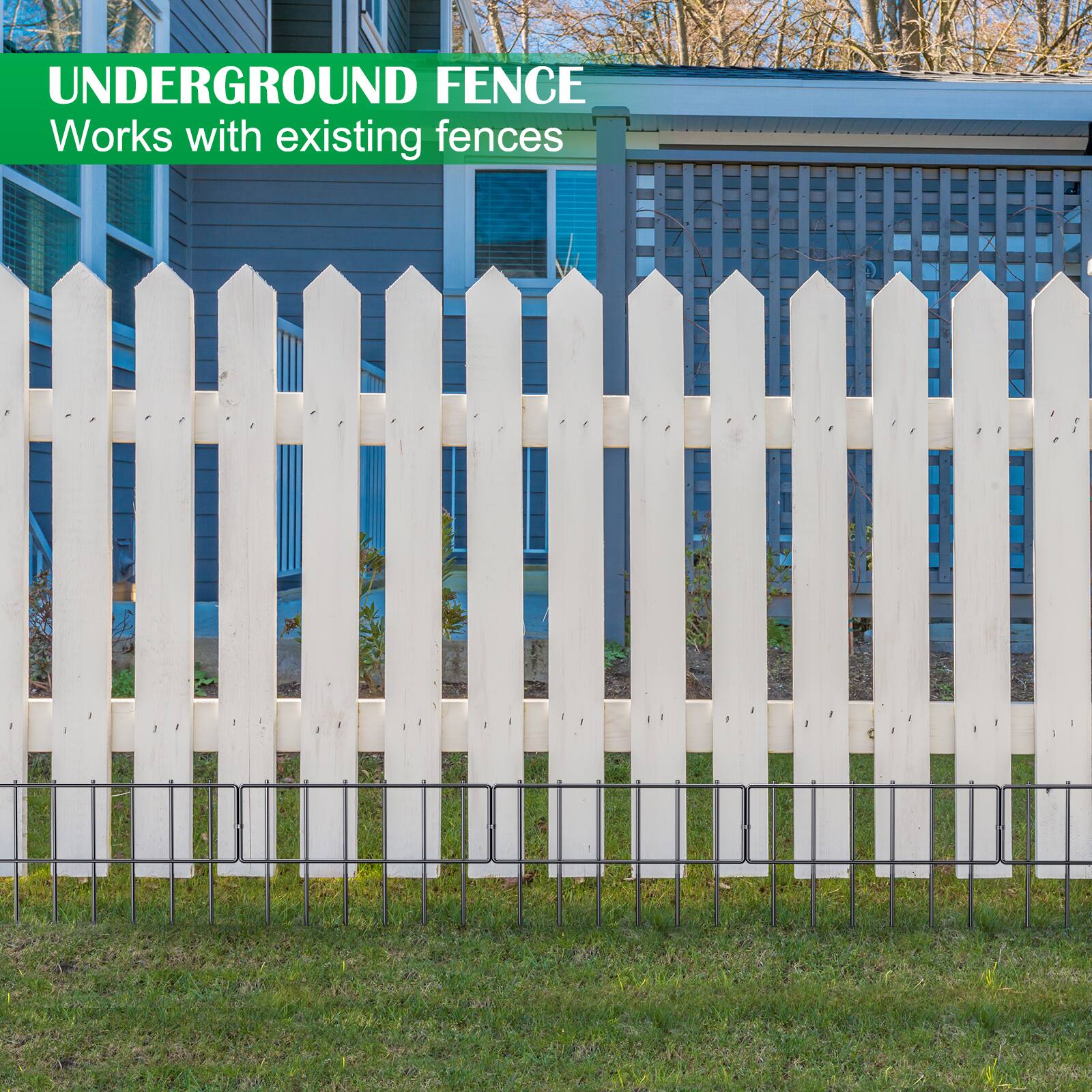 UNDERGROUND FENCE  
Works with existing fences
