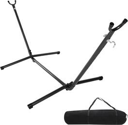 Winado - 9 FT Hammock Steel Stand Only Heavy Duty with Carrying Case Bag Portable Space Saving for Indoor Outdoor Garden Camping - Black