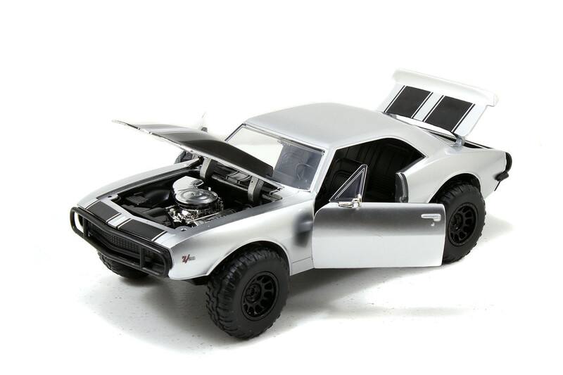 Alt View 2. Jada - Roman's Chevrolet Camaro Z/28 Silver Fast & Furious 7" Movie 1/24 Diecast Model Car by Jada".