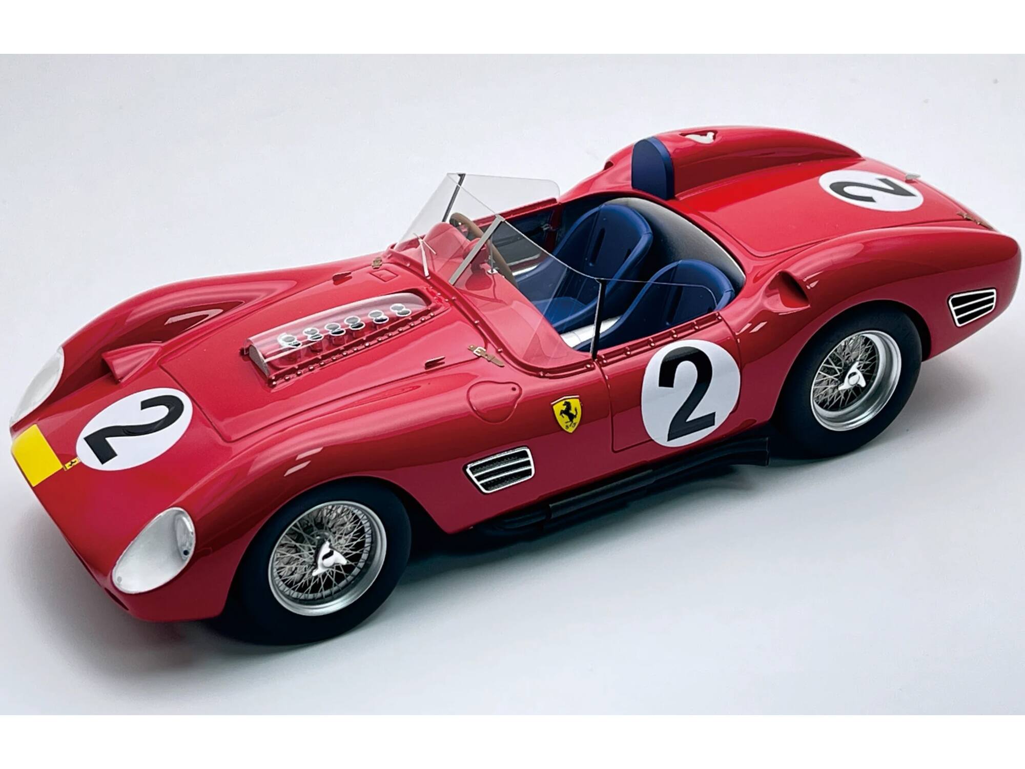 Front. Tecnomodel - Ferrari 250 TR59-60 #2 "Scuderia Ferrari" 3rd Place "1000 km Nurburgring" (1960) with Case 1/18 Model Car by Tecnomodel.