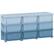 Front. Qaba - 3 Tier Kids Storage Unit Dresser Tower w/ 9 Drawers - Blue.