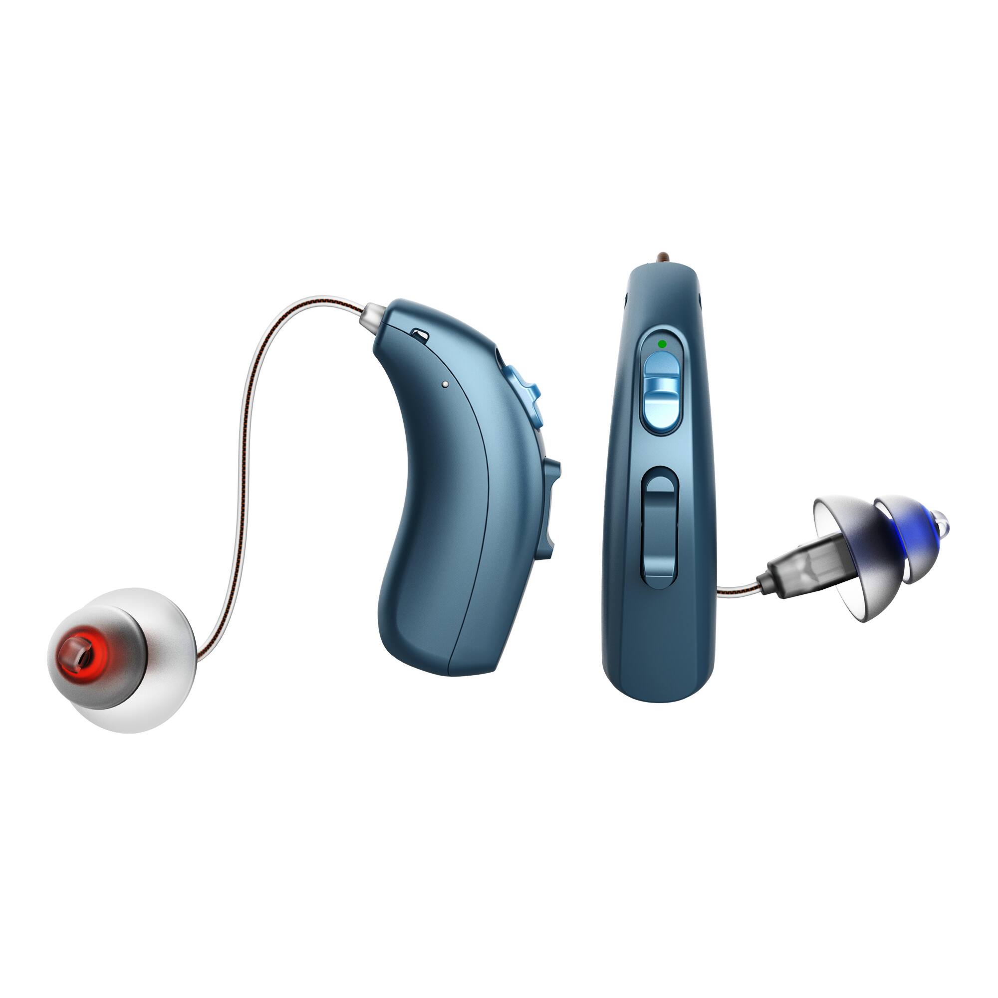 Angle Zoom. LINNER - Mercury OTC Rechargeable Hearing Aids for Seniors with Noise Cancellation, Easy to Use, 3 Modes, 9 Volume Levels - Ocean Blue.