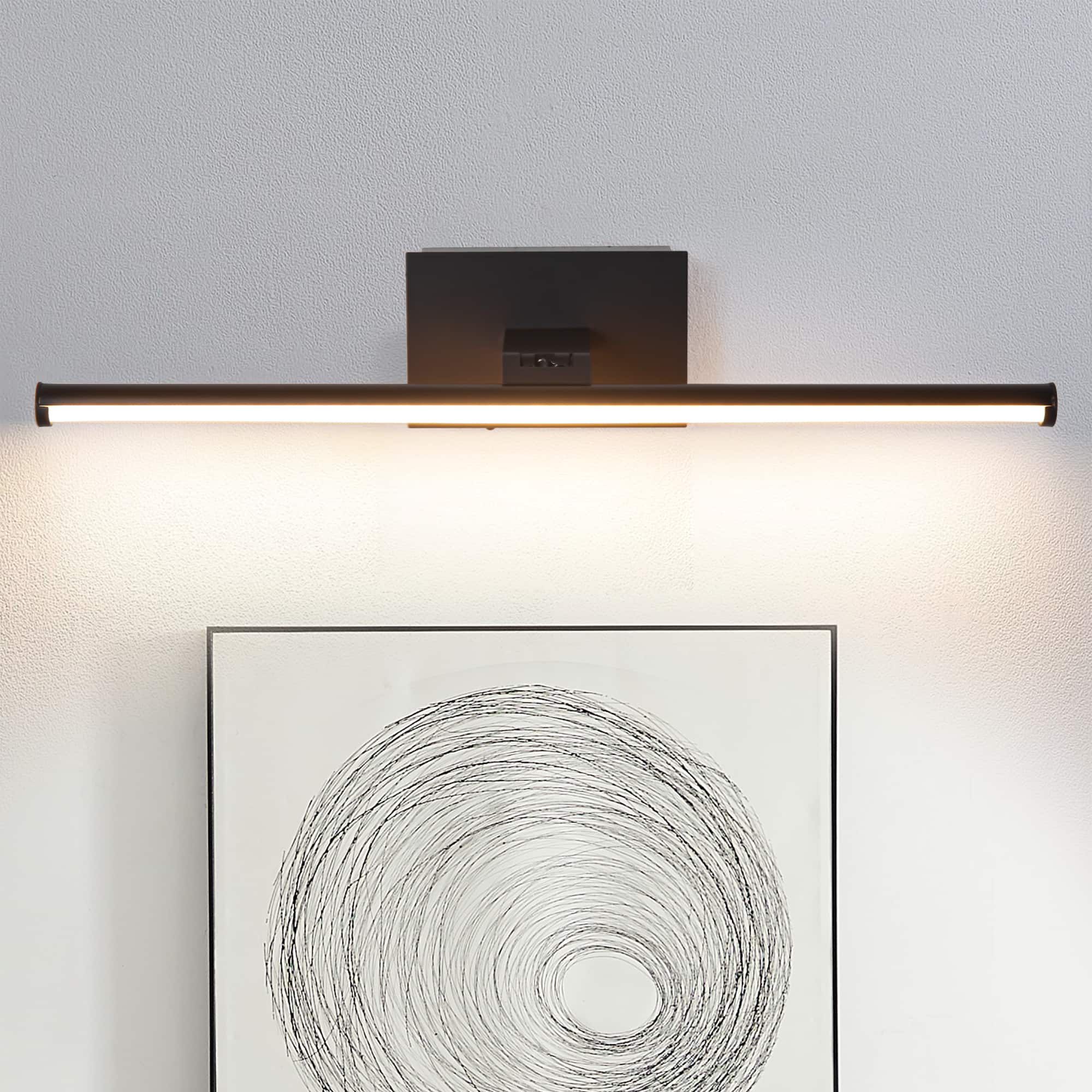 Parrot Uncle - Battery-Powered 3000K LED Vanity Light with Remote Control - Black