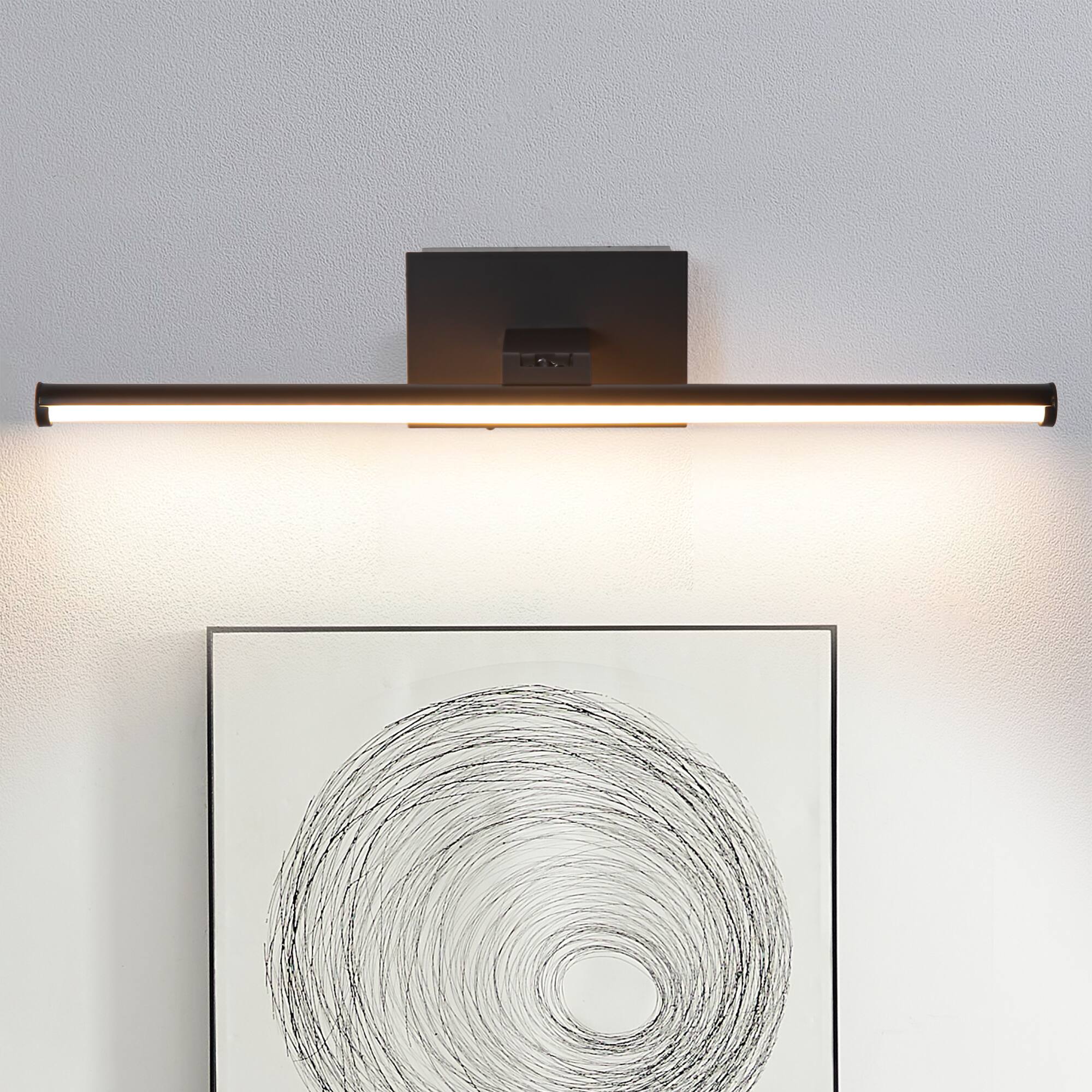 Parrot Uncle - Battery-Powered 3000K LED Vanity Light with Remote Control - Black