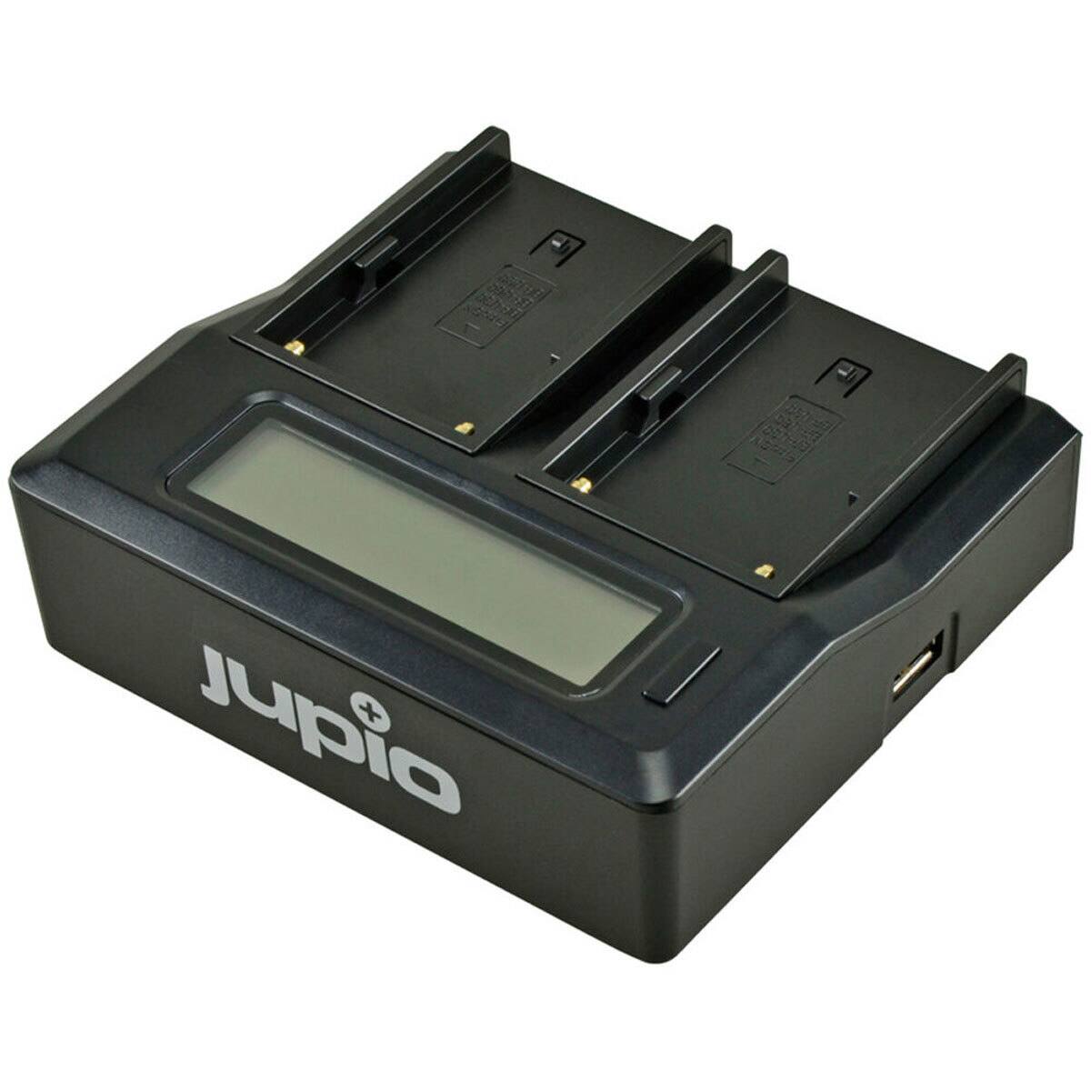 Front. Jupio - Jupio Dedicated Duo Charger for Sony NP-F series with Plates.