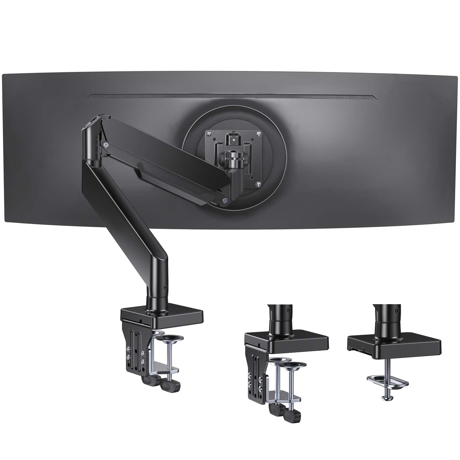 Front. Comfort Essence - Monitor Arm For 13 To Screens Single Heavy Duty Holds Up Full Motion With Tilt Swivel Rotation Vesa 75xOr 100x - Default.