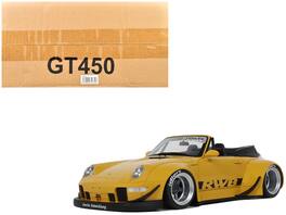 2023 Porsche 911 RWB Body Kit Stripes 1/18 Model Car by GT Spirit - Yellow with Black