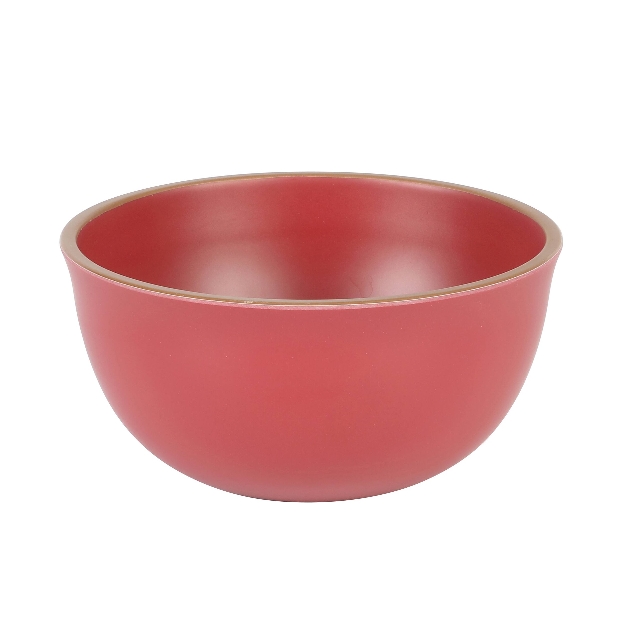 Alt View 4. Gibson - Gibson Home Rockabye 12 Piece Double Bowl Malemine Dinnerware Set in Red - Red.