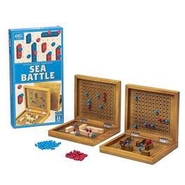 Professor Puzzle - Sea Battle | Classic Wooden Family Board Game - Blue