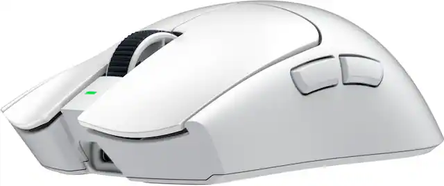 Front. Razer - Viper V4 Pro Ultra Lightweight Optical Gaming Mouse with 180 Hour Battery Life - 8k Polling Rate - White.