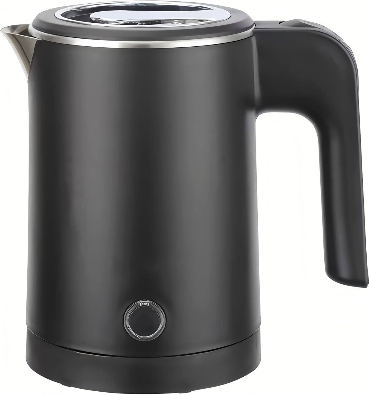 Front. COWLOWN - 0.6L Portable Electric Kettle Stainless Steel Travel Office Camping - Black.