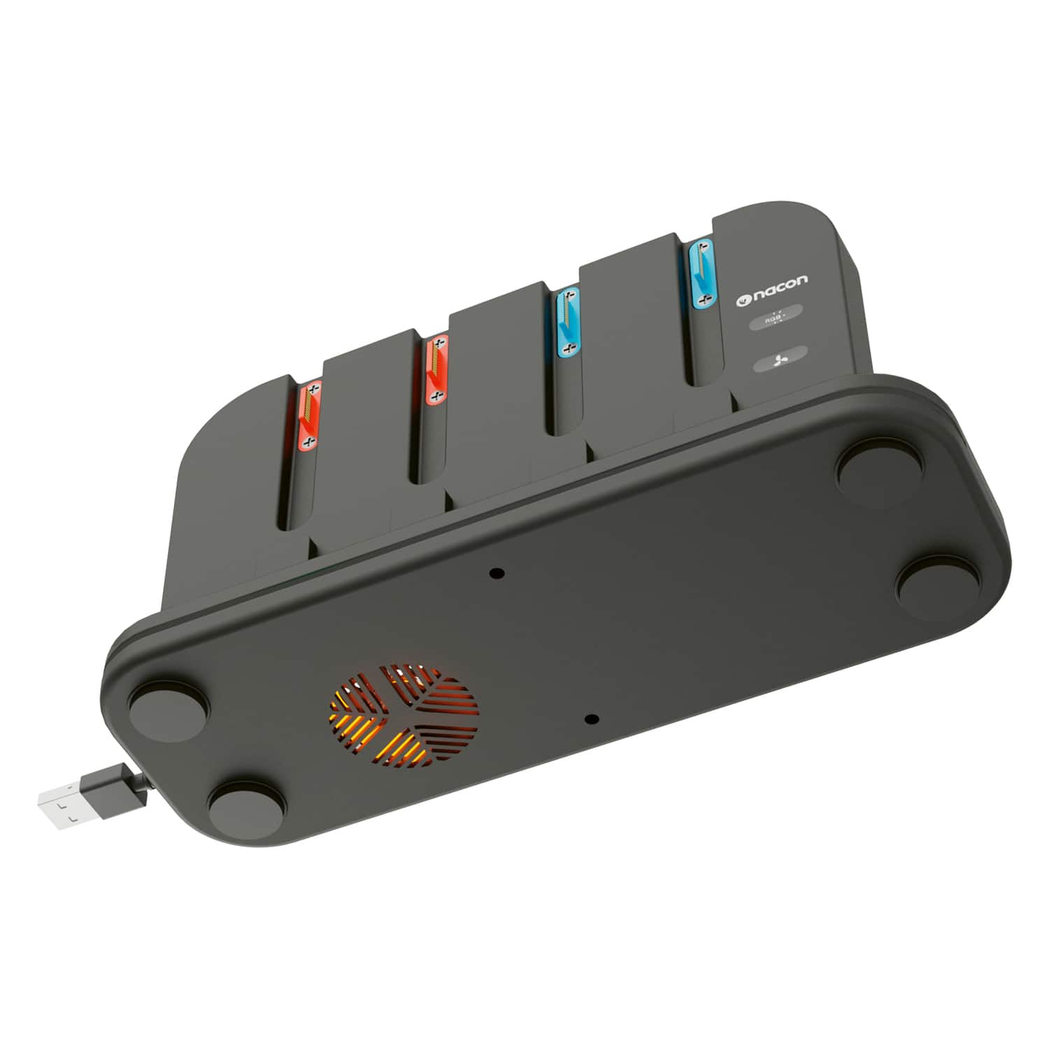 Nacon - Multicharge RGB Dock Station for Nintendo Switch 2/1 Joy-Con - Black