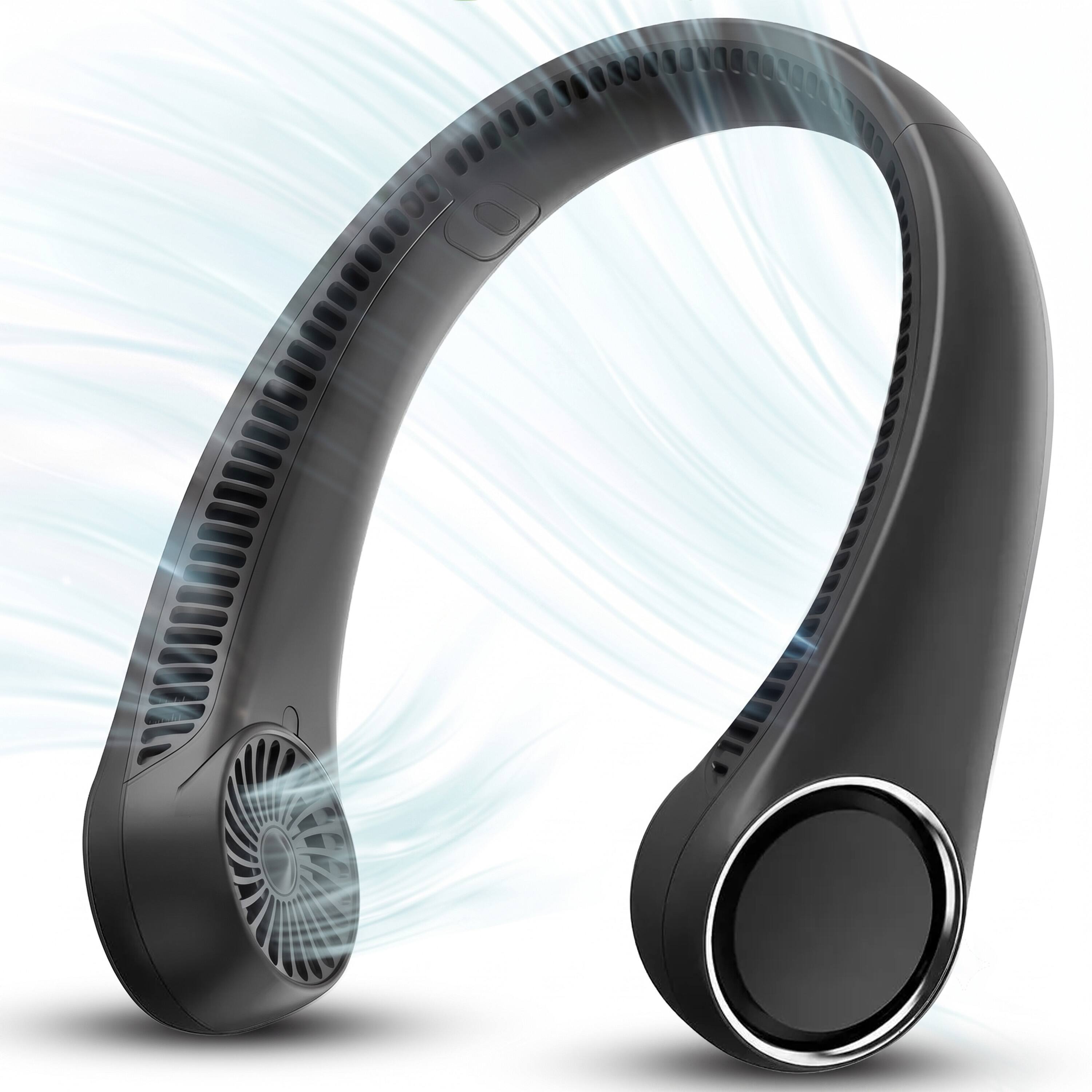 Luminuxe - Portable Neck Fan, Rechargeable Hands-Free Wearable Fan, 3-Speed Adjustable Cooling, Lightweight Outdoor Travel Fan - Black price history on PriceWatchPro