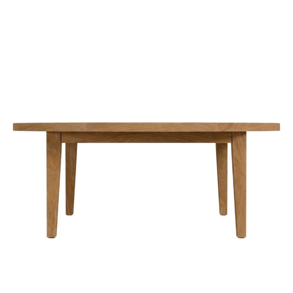 Back. Outdoor Escape - Teak Wood Outdoor Coffee Table With Durable Top And Elegant Design - Brown.