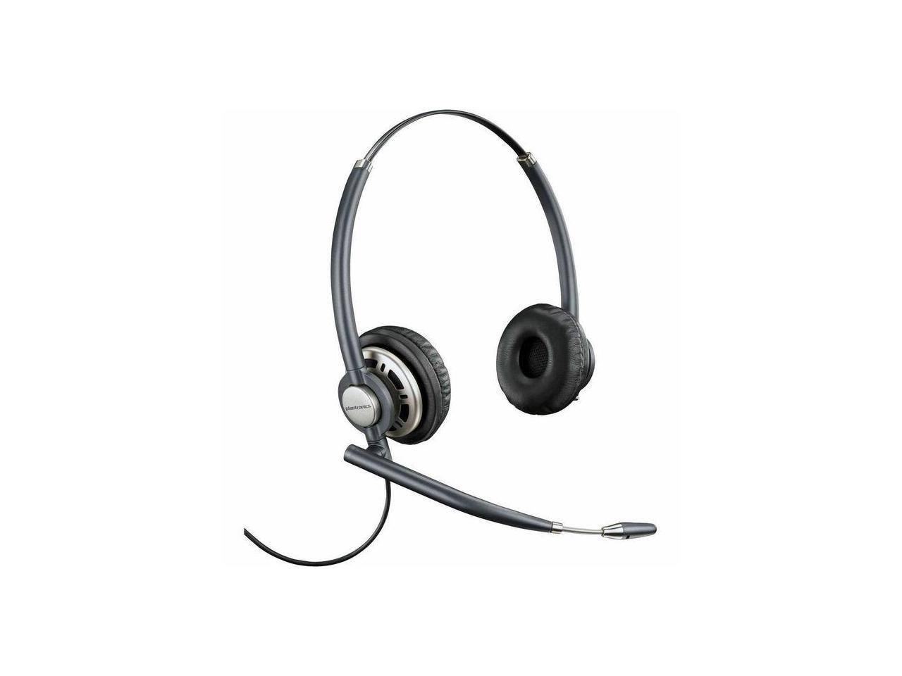 Front. Poly - Poly EncorePro HW720 - Stereo, Noise Cancelling Wired Headset - Red.