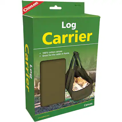 No. 1770 COGHLANS Log Carrier
100% cotton canvas
Great for the cabin or home
www.coghlan.com