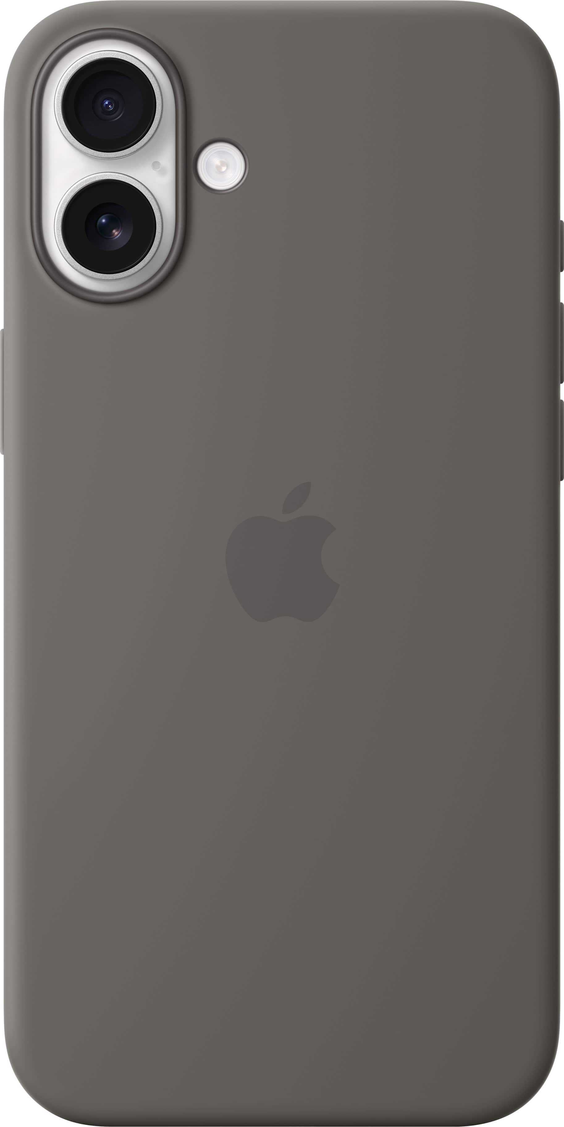 Alt View 13. Apple - iPhone 16 Plus Silicone Case with MagSafe - Stone Gray.