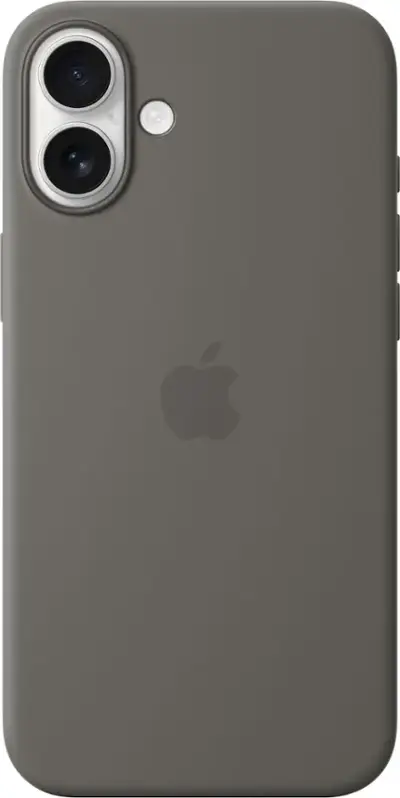 Apple iPhone 16 Plus Silicone Case with MagSafe Stone Gray