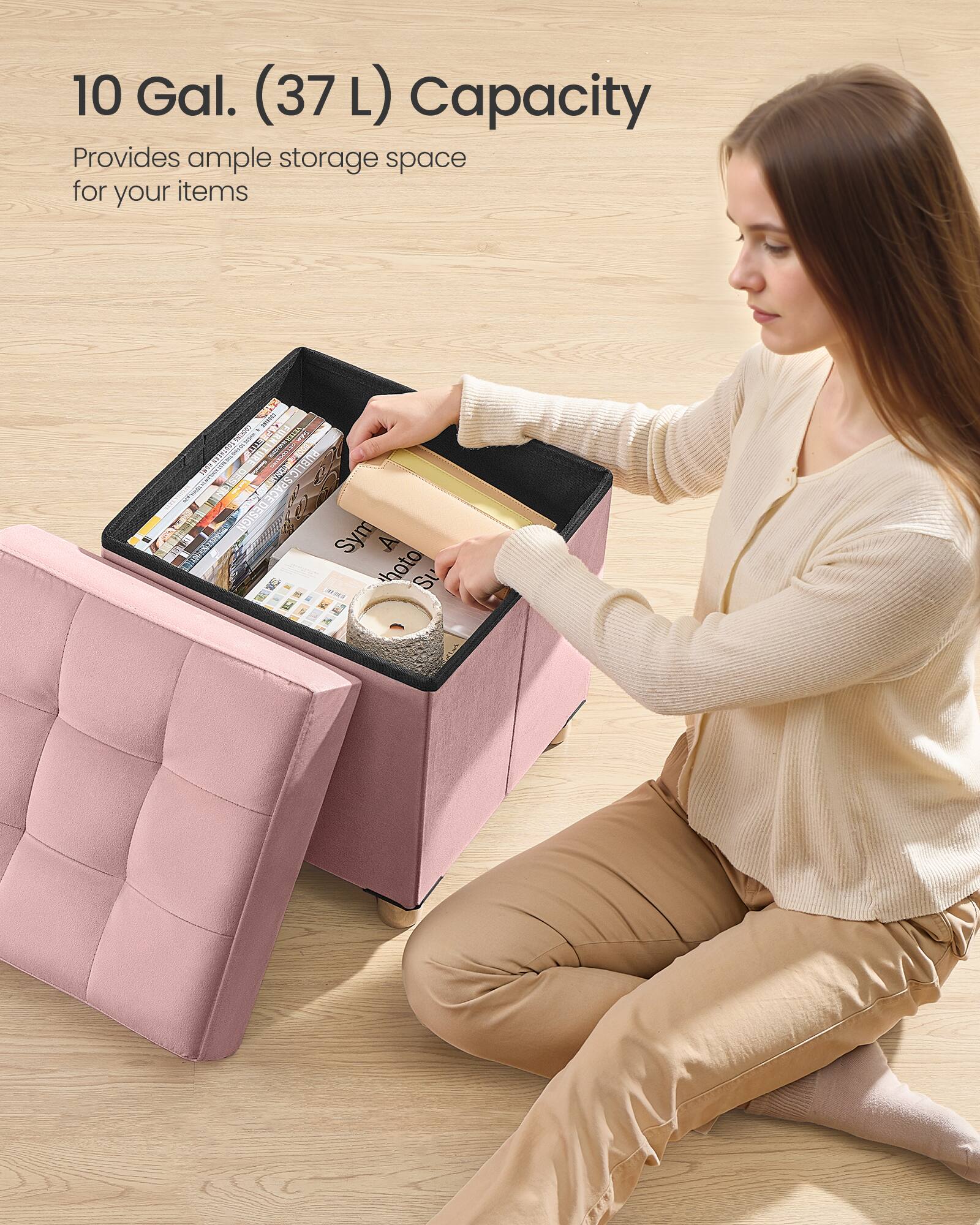 10 Gal. (37 L) Capacity  
Provides ample storage space for your items