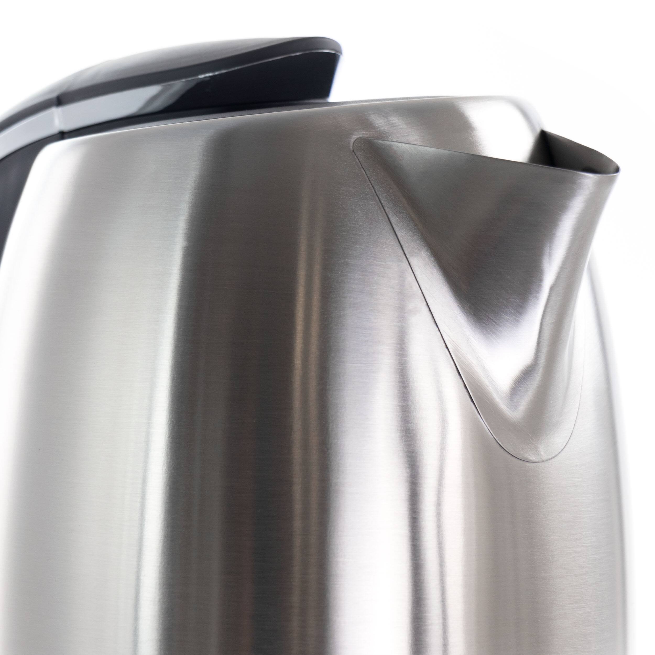 Alt View 6. MegaChef - MegaChef 1.2Lt. Stainless Steel Electric Tea Kettle - Silver.