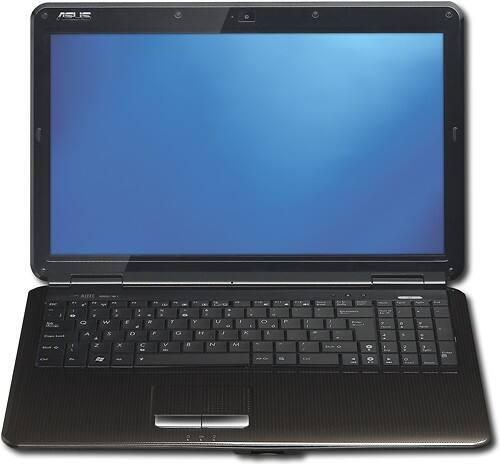 Front Standard. Asus - Refurbished Laptop / Intel® Pentium® Processor / 15.6" Display / 3GB Memory / 320GB Hard Drive - Bronze/Black.