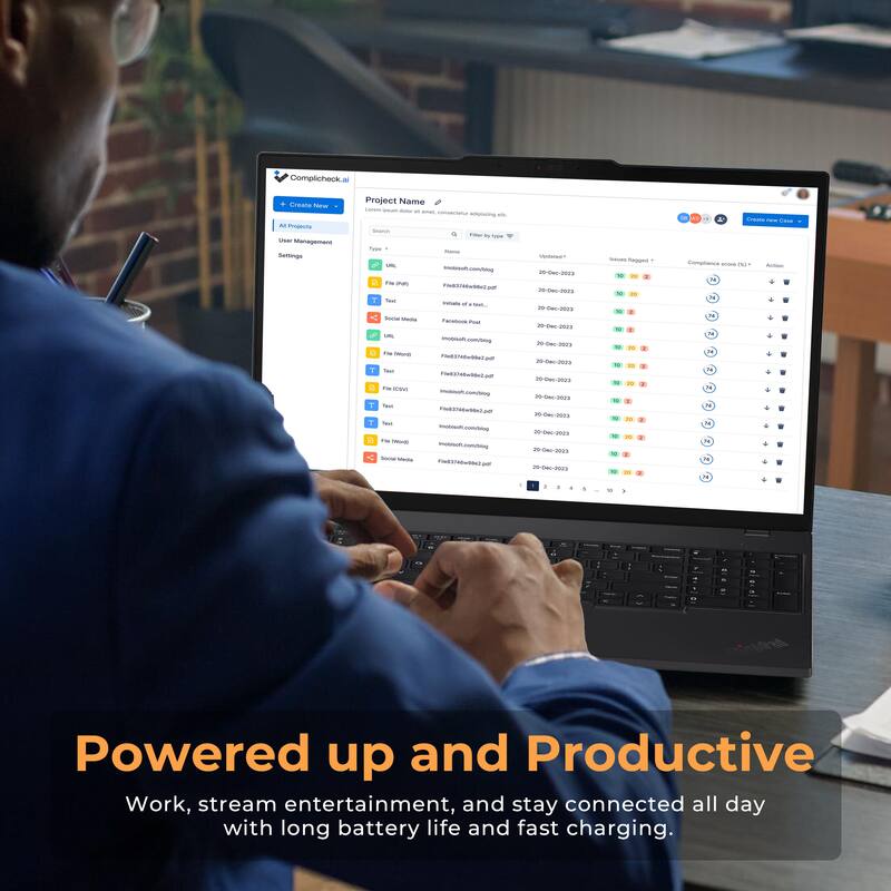 Complicheck creates N - - c Management Settings Project Name i - - - - - -o - - i - - i - I - a T ta T T - - - - - - Madle Taoc ~ - -of.com/ng - - Sr - 3 - c)/uc2.o i - - - T - S - T - - a - - - - - Eruc - 20-0mo-2001 26-0eo-2020 1-00-200 i0-Dec-2000 90-0mc-200s 26-0eo-2020 P0-0en-200s 20-0ec-2000 - --200 n-0-00 -08-2000 H-00-200 - - - -- I - I - ...- - - . A  -e - 1  . . - - - I - 4 . 4 - - - - . Powered up and Productive Work, stream entertainment, and stay connected all day with long battery life and fast charging.