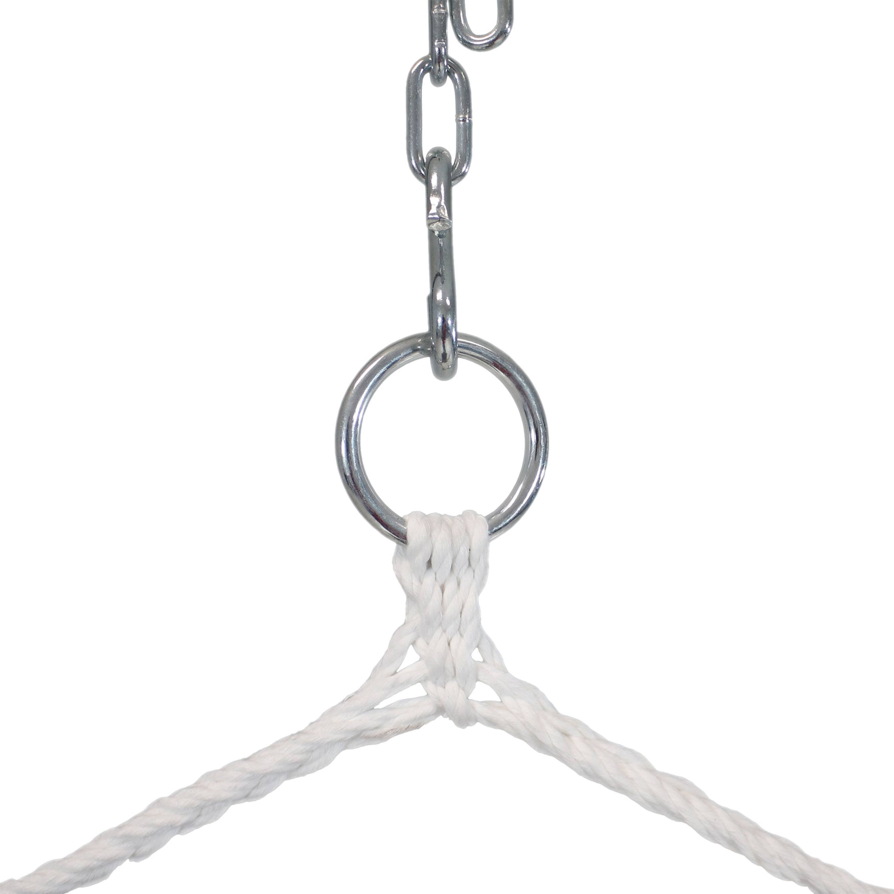 Alt View 4. Sunnydaze - Tufted Victorian Hammock Chair with Steel C-Stand - Gray.