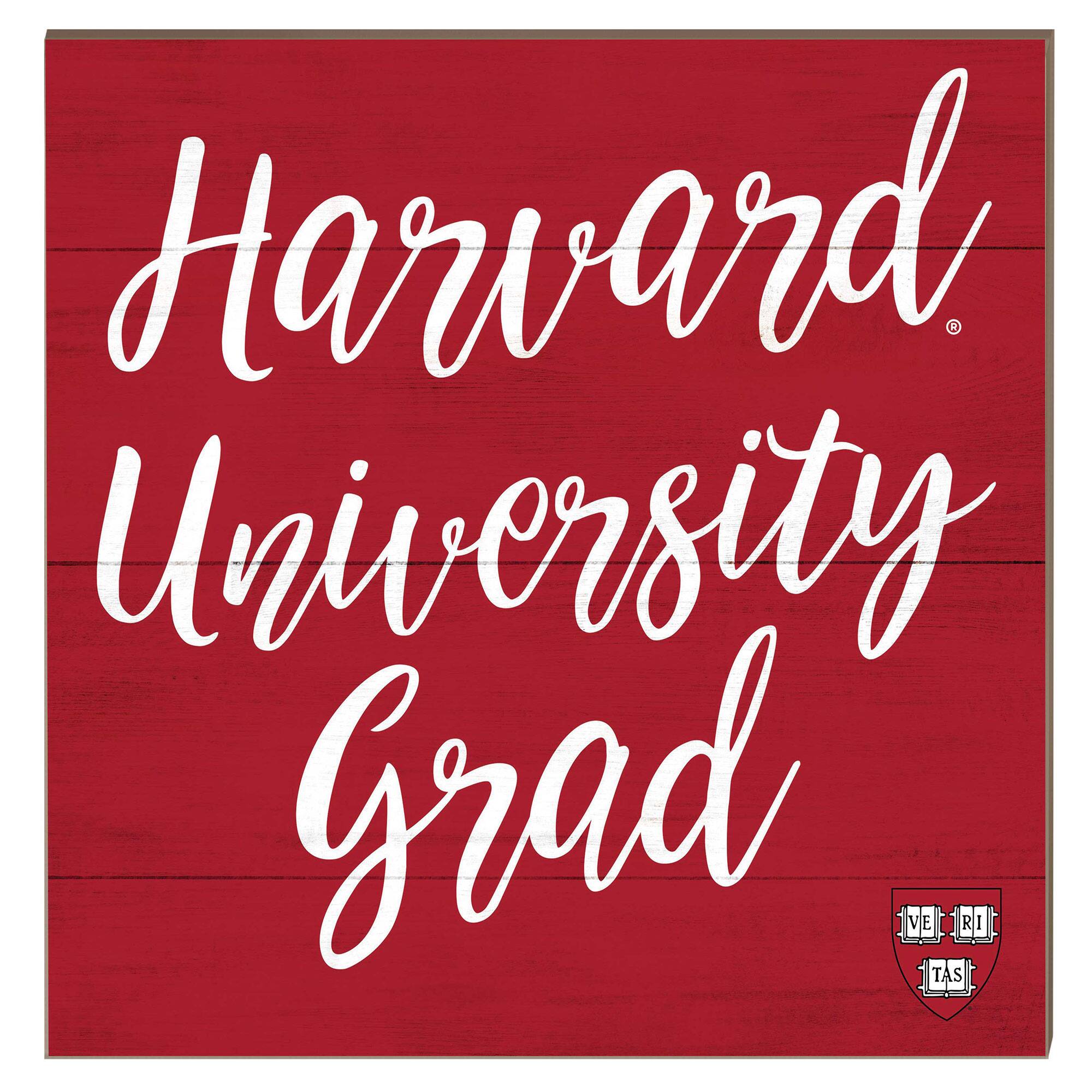 Harvard Crimson 10" x 10" Grad Plaque